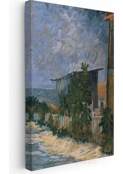 Vincent Van Gogh - Montmartre Sokağı Kanvas Tablo modelleri