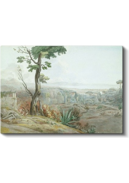 Claude Lorrain - Italyan Kırsal Manzarası Kanvas Tablo fiyatları