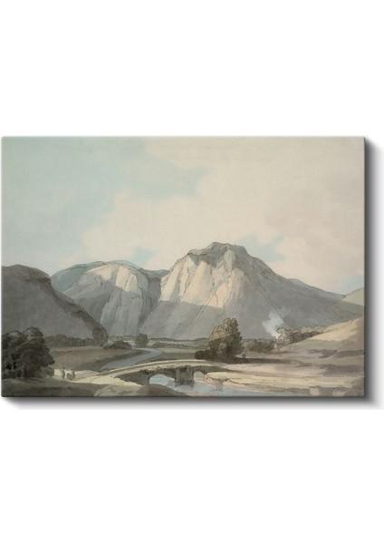 John Constable - Dağ Vadisi Kanvas Tablo