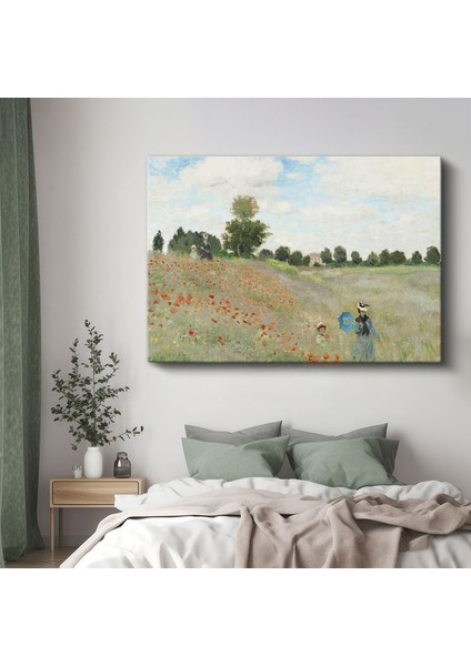 Claude Monet - Gelincik Tarlası Kanvas Tablo