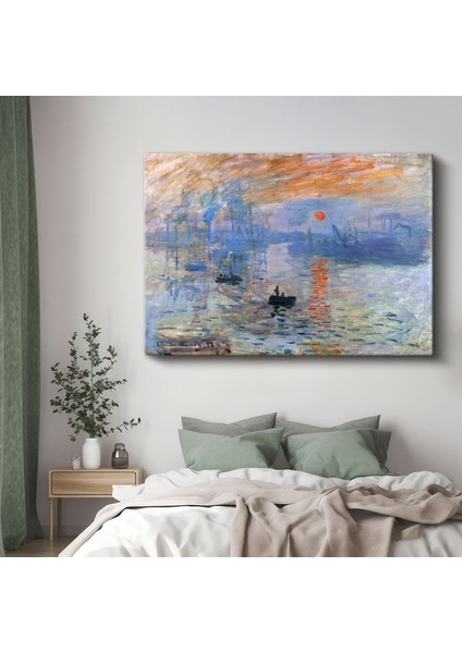 Claude Monet - Izlenim Gün Doğumu Kanvas Tablo