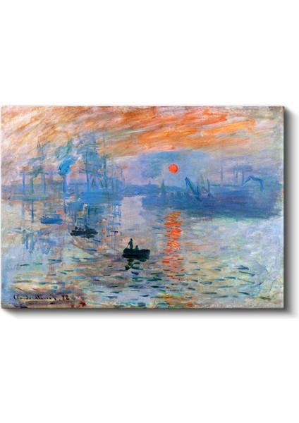 Claude Monet - Izlenim Gün Doğumu Kanvas Tablo