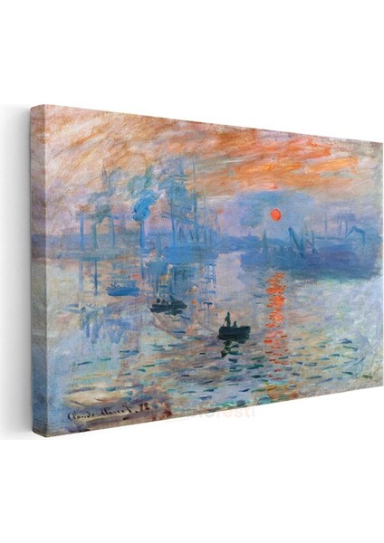 Claude Monet - Izlenim Gün Doğumu Kanvas Tablo