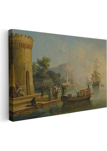 Claude Lorrain - Liman Manzarası Kanvas Tablo