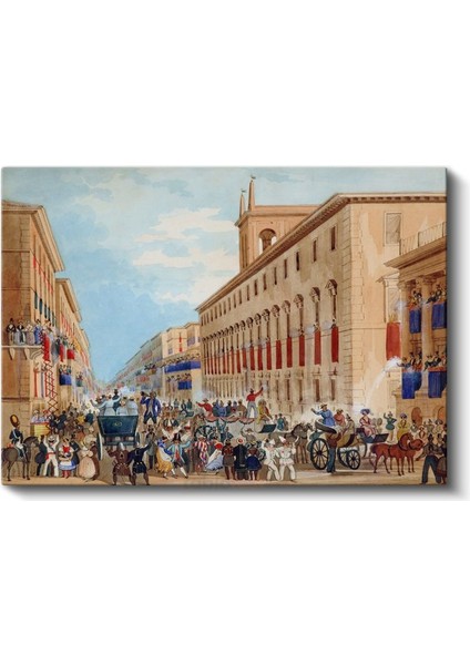 Ippolito Caffi - Venedik Karnavalı Kanvas Tablo fiyatları