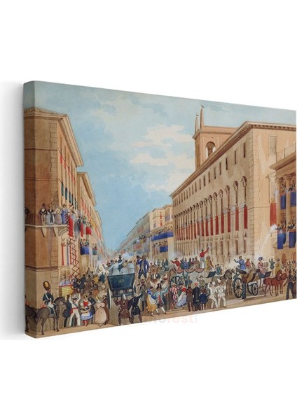 Ippolito Caffi - Venedik Karnavalı Kanvas Tablo modelleri