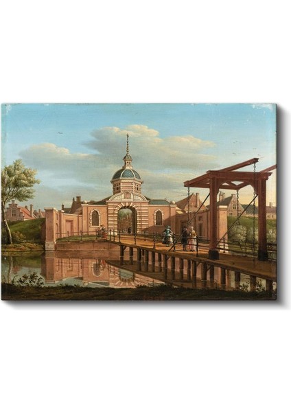 Jan Van Der Heyden - Şehir Kapısı Manzarası Kanvas Tablo