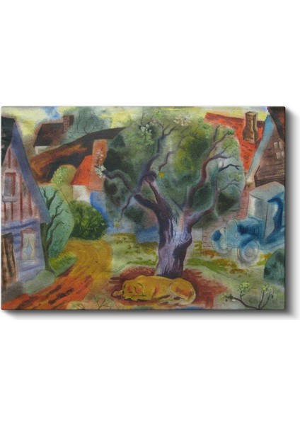 Marc Chagall - Köy Manzarası Kanvas Tablo