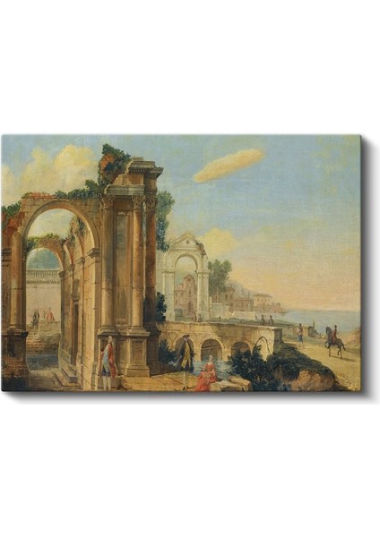 Francesco Guardi - Antik Harabe Manzarası Kanvas Tablo fiyatları