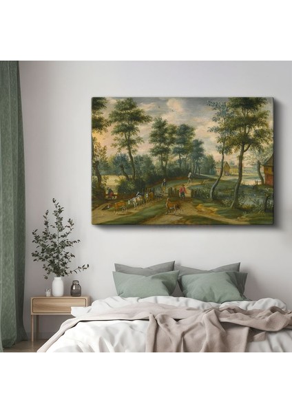 Jan Brueghel - Kırsal Manzara Kanvas Tablo