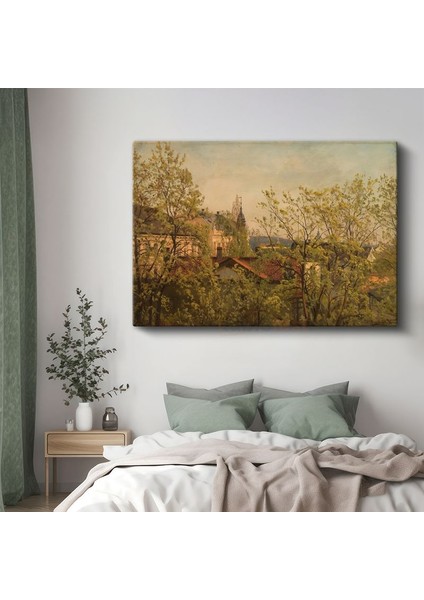 Camille Pissarro - Bahar Manzarası Kanvas Tablo