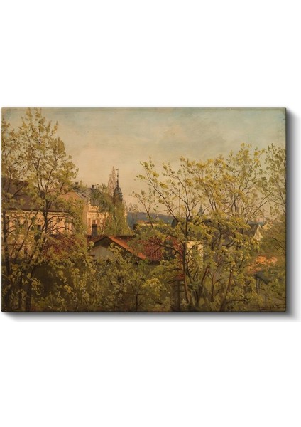 Camille Pissarro - Bahar Manzarası Kanvas Tablo fiyatları