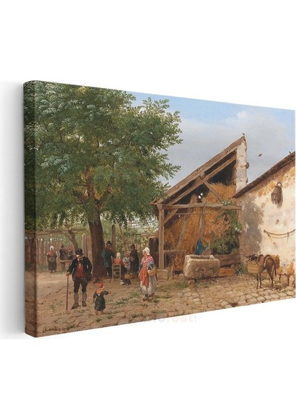 Ludwig Munthe - Köy Çeşmesi Kanvas Tablo