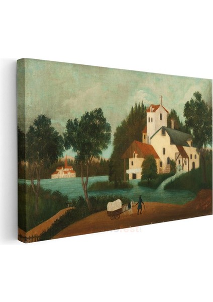 Henri Rousseau - Köy Manzarası Kanvas Tablo modelleri