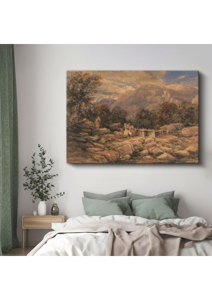 J.m.w. Turner - Dağlık Manzara Kanvas Tablo