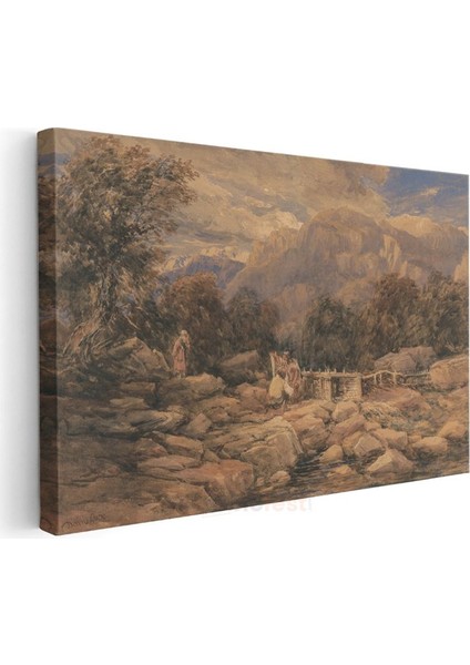 J.m.w. Turner - Dağlık Manzara Kanvas Tablo modelleri