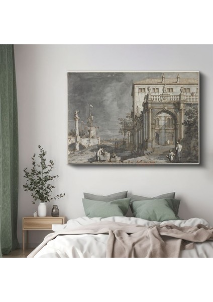 Canaletto - Venedik Sarayı Kanvas Tablo