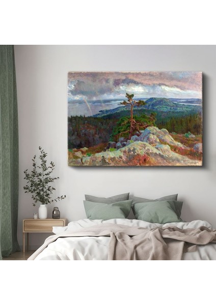 Akseli Gallen-Kallela - Koli Tepesinden Manzara Kanvas Tablo