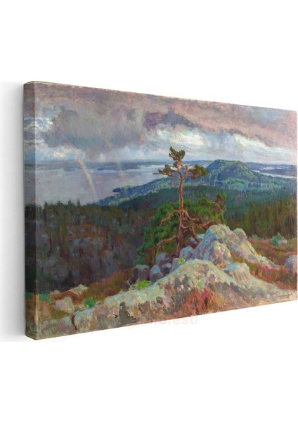 Akseli Gallen-Kallela - Koli Tepesinden Manzara Kanvas Tablo modelleri