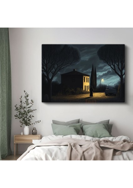 René Magritte - Gece Evi Kanvas Tablo