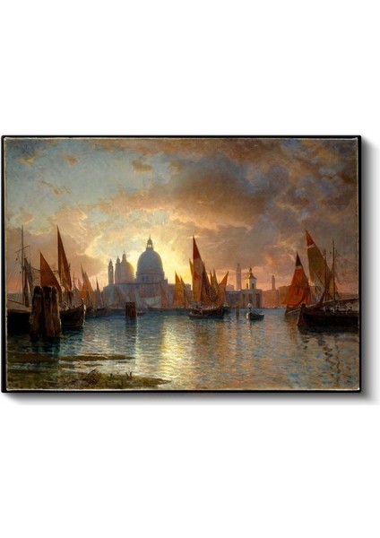 Thomas Moran - Venice, Santa Maria Della Salute Kanvas Tablo fiyatları