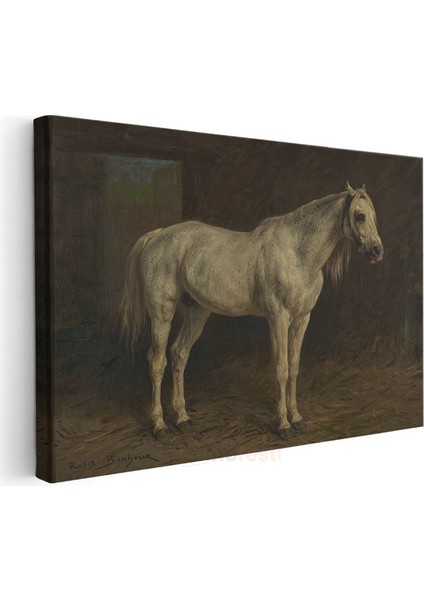 Rosa Bonheur - Beyaz At Kanvas Tablo modelleri