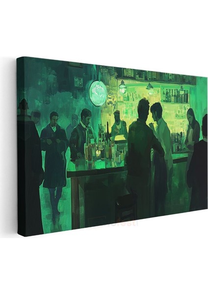 Edward Hopper - Yeşil Bar Kanvas Tablo
