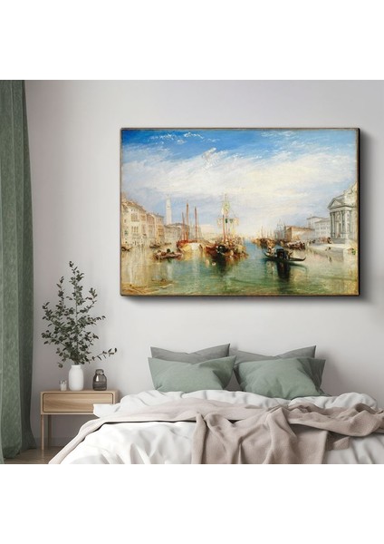 J.m.w. Turner - Venice, The Dogana And San Giorgio Maggiore Kanvas Tablo