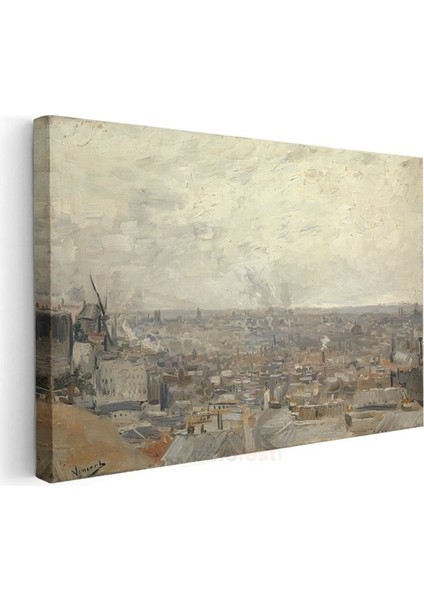 Vincent Van Gogh - Paris Manzarası Kanvas Tablo modelleri