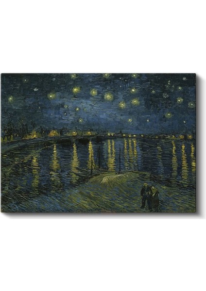 Vincent Van Gogh - Rhône Üzerinde Yıldızlı Gece Kanvas Tablo fiyatları