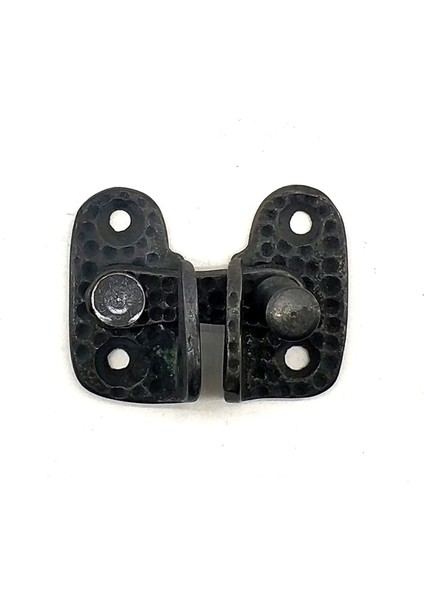 Antika Tarz Dekoratif Pirinç Mini Kapak Mandalı - 40 x 45 Mm, Oksit