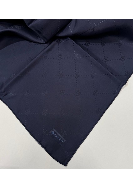 Monogram Jakar Ipek Eşarp 41549-LACIVERT