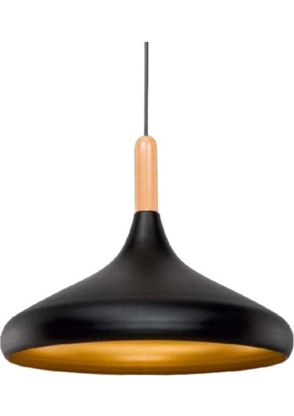 Dekoratif Sarkıt Armatür (Siyah+Sarı) 35 cm
