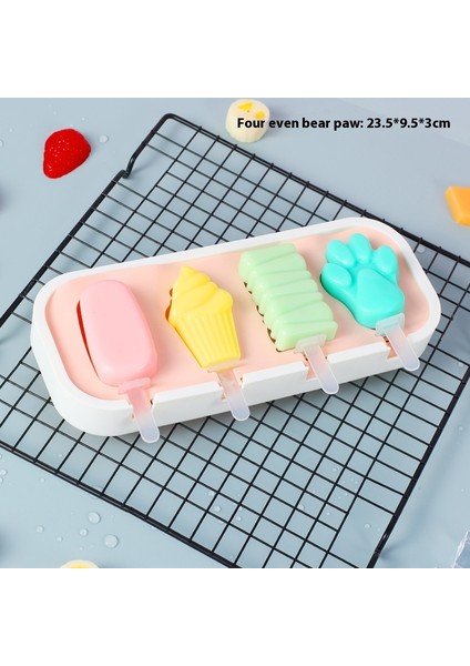Dondurma Kalıbı Gıda Sınıfı Silikon Ev Yapımı Popsicle Modeli Yapın (Yurt Dışından)