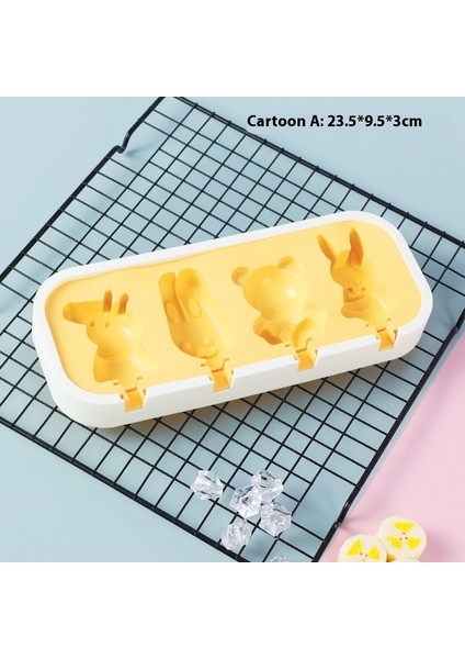 Dondurma Kalıbı Gıda Sınıfı Silikon Ev Yapımı Popsicle Modeli Yapın (Yurt Dışından)