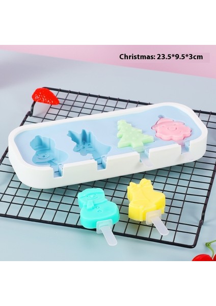 Dondurma Kalıbı Gıda Sınıfı Silikon Ev Yapımı Popsicle Modeli Yapın (Yurt Dışından)