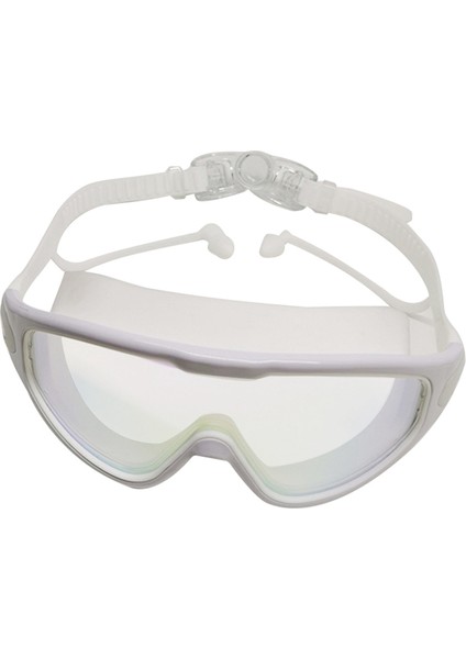 Yüzme Gözlüğü Buğu Önleyici Uv Korumalı Sızıntı Yok Geniş Görüşlü Havuz Gözlüğü Yetişkin Erkekler Kadınlar Genç 15 Yaş Üstü Gençler Için Beyaz (Yurt Dışından)