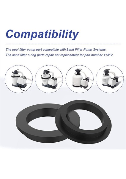 11228 11412 L-Şekilli O-Ring Contası Intex Kum Filtre Pompaları Motor Contaları Onarım Seti Parçaları Için Yedek Parçalar (Yurt Dışından)