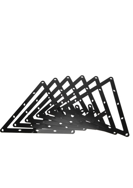 6 Adet Sihirli Top Rafı Tutucu Levha Bilardo Üçgen Ipucu Aksesuarları Sihirli Top Rafı 8, 9 ve 10 Top (Yurt Dışından)