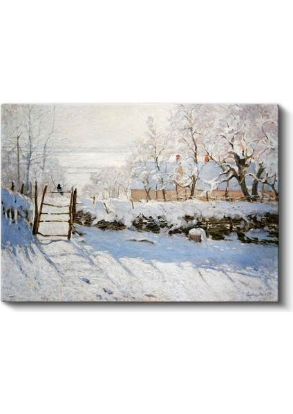 Claude Monet - Saksağan Kanvas Tablo