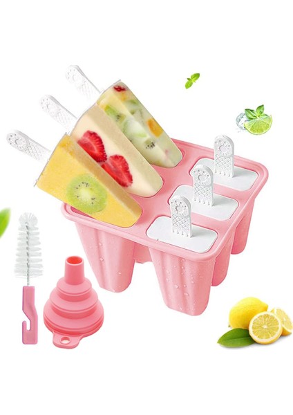 Dondurma Kalıbı Ev Diy Popsicle Dondurma Yapmak Sevimli Silikon Kalıptan Çıkarmak Kolay (Yurt Dışından)