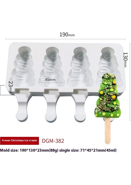 Dondurma Kalıbı Ev Gıda Sınıfı Yumuşak Silikon Ev Yapımı Popsicle Çubuk Modeli (Yurt Dışından)