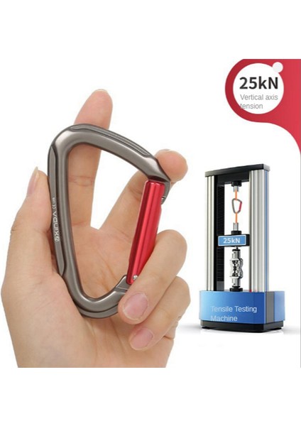 Xinda Outdoor Kamping Çıtçıtlı Kilit Sürgülü Kilit Hızlı Asma Kaya Tırmanışı Ana Kilit Halat Askısı Düz (Siyah) (Yurt Dışından) fiyatları