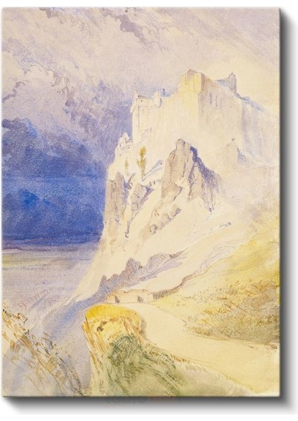J.m.w. Turner - Harlech Kalesi Kanvas Tablo
