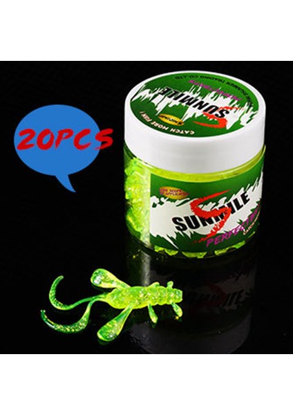 Sunmıle 1 Adet Balıkçılık Yemi Mini Balıkçılık Şamandıra Yemi Tpr Karides Yumuşak Yem 20 Adet Şişe Yumuşak Deniz Balıkçılığı Yemi (Yeşil) (Yurt Dışından) indirimleri