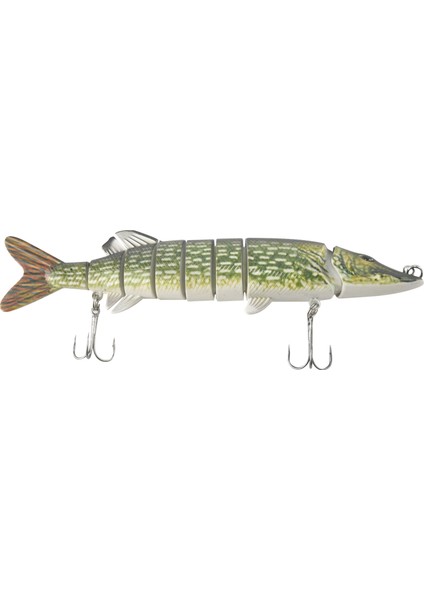 20 cm 40G Gerçekçi Çok Eklemli 8-Segment Pike Muskie Balıkçılık Cazibesi Swimbait Crankbait Sert Yem Balık Oltası Mücadele Armygreen (Yurt Dışından)