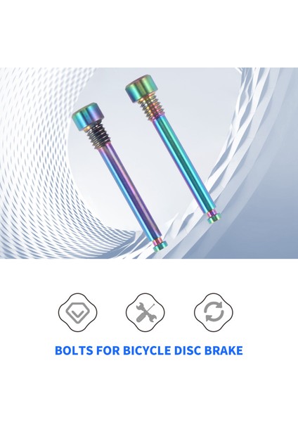 M4 Titanyum Cıvata Bisiklet Disk Fren Pad Dişli Pin Ekler Vida Xt R Xt Hidrolik Disk Kaliper-Dazzle Renk (Yurt Dışından)