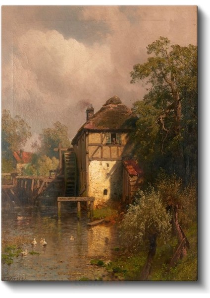 John Constable - Su Değirmeni Kanvas Tablo