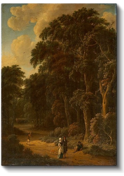 Meindert Hobbema - Orman Yolu Kanvas Tablo