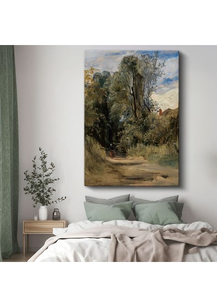 John Constable - Kır Yolu Kanvas Tablo